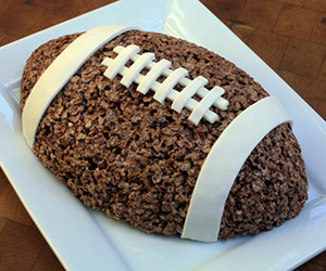 Football Cocoa Crispy Rice Treat