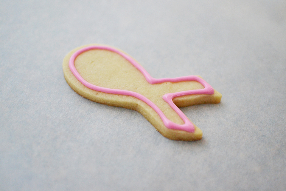 Pink Ribbon Cookies Tutorial