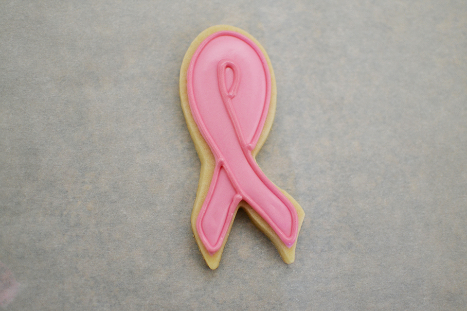 Pink Ribbon Cookies Tutorial